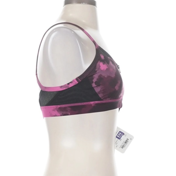 Lululemon Zip-Front Sports Bra Size 4 Pink Purple Strappy Back NWT - Picture 4 of 5